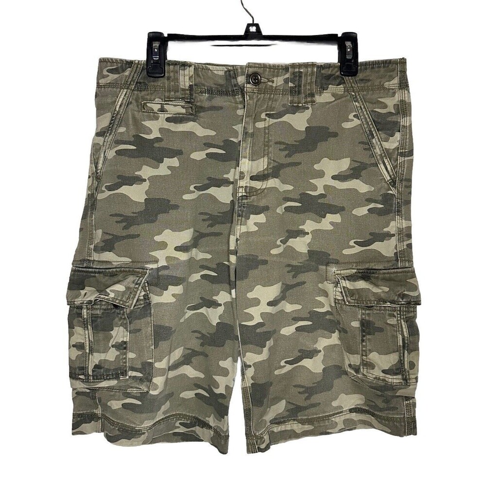 Vintage Guess Camo Cargo Shorts